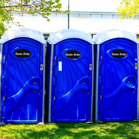 3 Portable Toilets