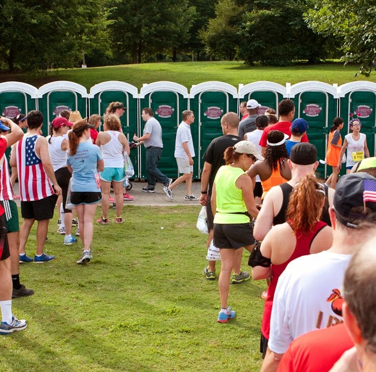 Portable Toilets At an Event
